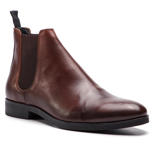 Buty zimowe męskie Togoshi ze skóry bez zapięcia