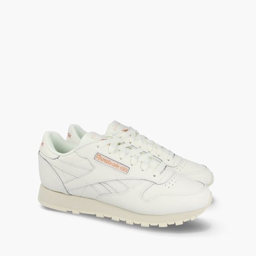 Buty sportowe damskie Reebok Classic sneakersy w stylu młodzieżowym płaskie skórzane bez wzorów sznurowane