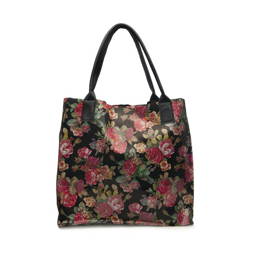 Shopper bag Arturo Vicci w stylu młodzieżowym skórzana bez dodatków