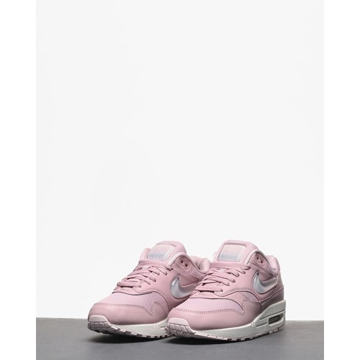 Buty sportowe damskie Nike dla biegaczy air max sznurowane bez wzorów skórzane