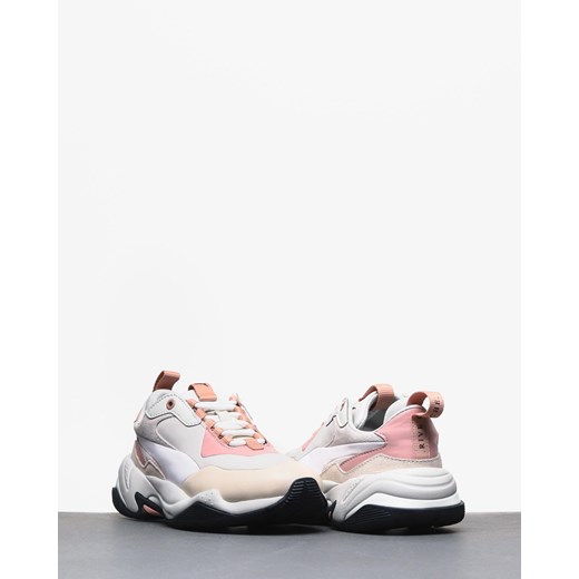 Buty sportowe damskie Puma dla biegaczy ze skóry wiązane