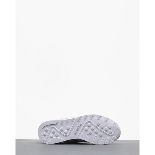 Buty sportowe damskie Reebok nylon ze skóry beżowe na płaskiej podeszwie wiązane