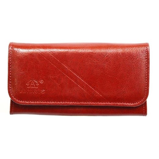 Portfel skórzany Andrus classic 007b wiśniowy