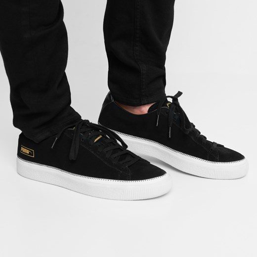 Trampki męskie Puma suede czarne sznurowane młodzieżowe