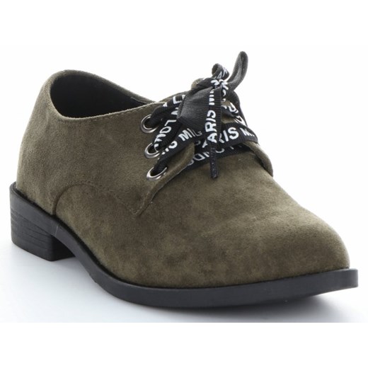 Wygodne Półbuty typu Oksfordki firmy Bellucci Khaki (kolory)