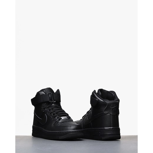 Buty sportowe damskie Nike dla biegaczy air force skórzane sznurowane gładkie