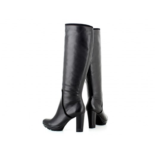 kozaki D00393 baldowski czarny Buty