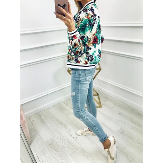 Bluza damska Kenza.pl w kwiaty krótka