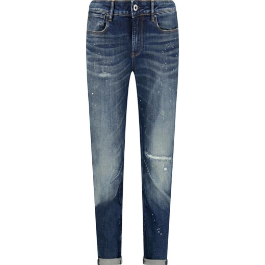 Jeansy damskie niebieskie G-Star Raw gładkie