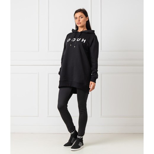 Bluza damska Hugo Boss czarna długa z napisami