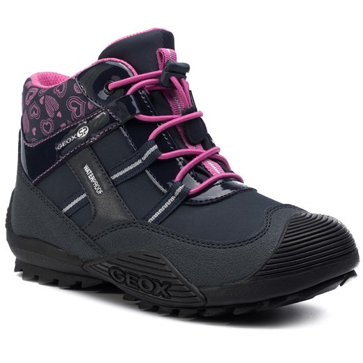 Śniegowce GEOX - J Atreus G.B J847HA 00450 C4268 Navy/Fuchsia Geox 34 eobuwie.pl