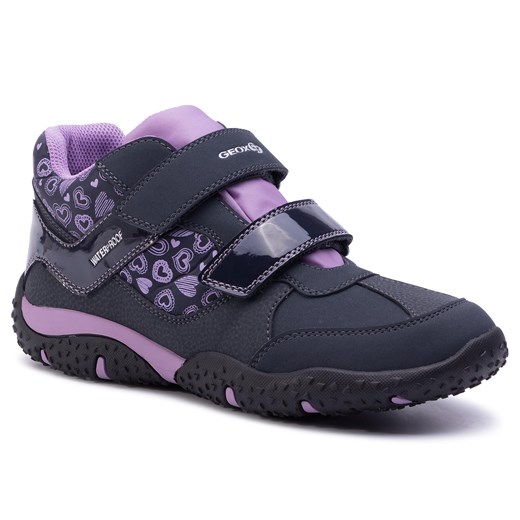 Geox buty zimowe dziecięce niebieskie polarowe