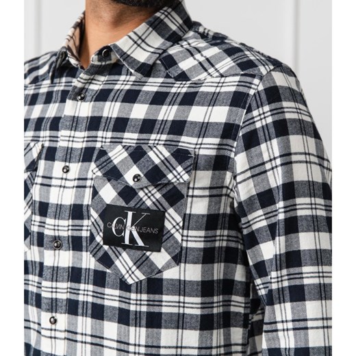Koszula męska Calvin Klein w kratkę