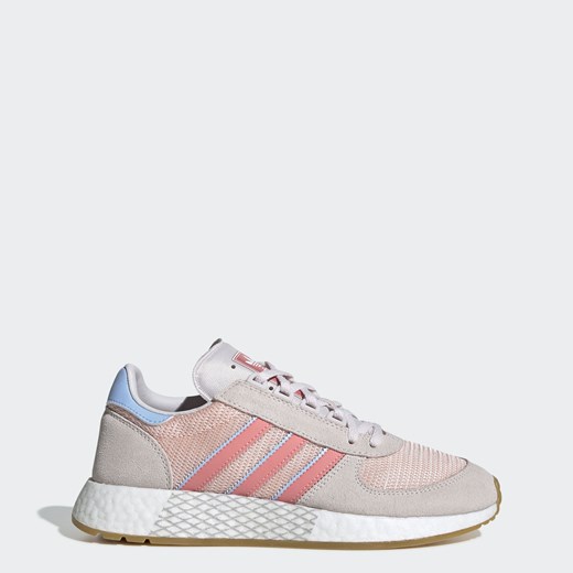 Buty sportowe damskie Adidas Originals do biegania młodzieżowe bez wzorów1 sznurowane skórzane płaskie