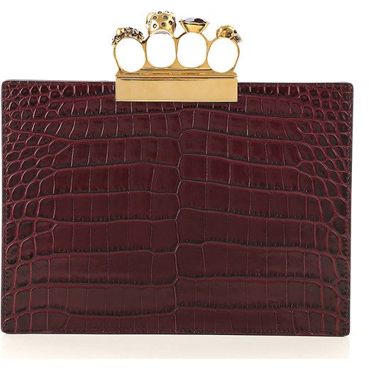 Alexander McQueen Torebka Kopertówka, Velvet Red, Skóra, 2019 Alexander Mcqueen One Size RAFFAELLO NETWORK