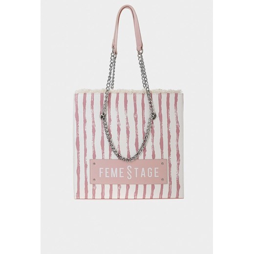 Torebka shopper z łańcuszkiem Monnari One Size wyprzedaż E-Monnari
