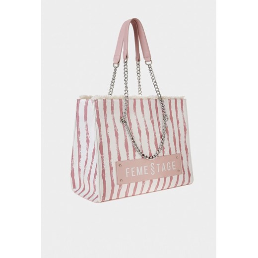 Torebka shopper z łańcuszkiem Monnari One Size promocyjna cena E-Monnari