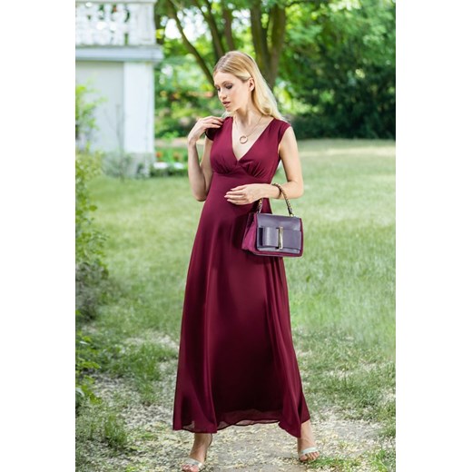 Monnari sukienka czerwona na bal gładka elegancka