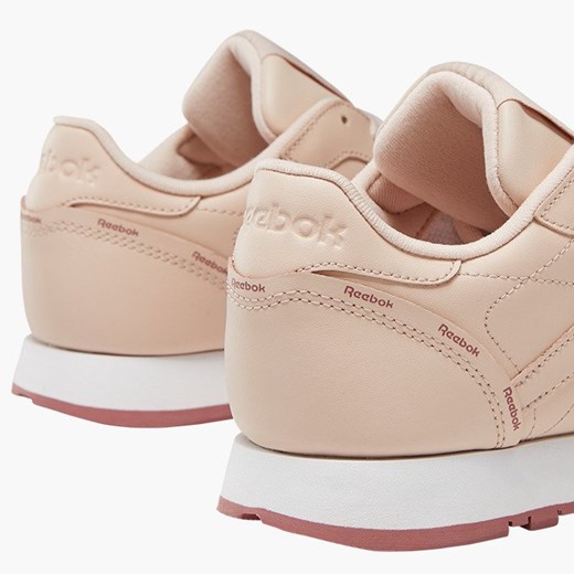 Buty sportowe damskie różowe Reebok Classic dla siatkarzy bez wzorów wiązane płaskie