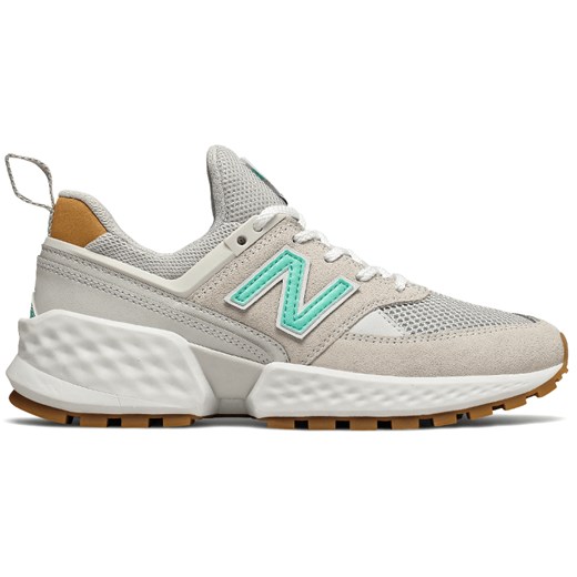 Buty sportowe damskie New Balance casualowe beżowe płaskie sznurowane
