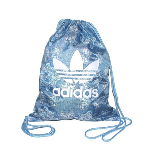 ADIDAS torba plecak worek z kieszenią na zamek Niebieski Adidas an-sport