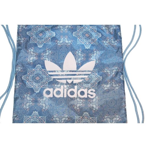 ADIDAS torba plecak worek z kieszenią na zamek Niebieski Adidas an-sport