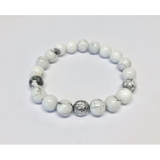 Bransoletka White Howlite Lena Gorzycka Jewels XL EleganckiPan.com.pl