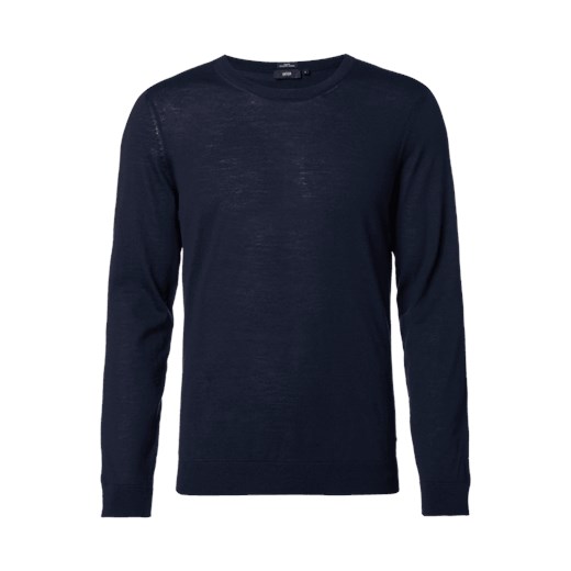 Sweter o kroju Slim Fit z wełny merino