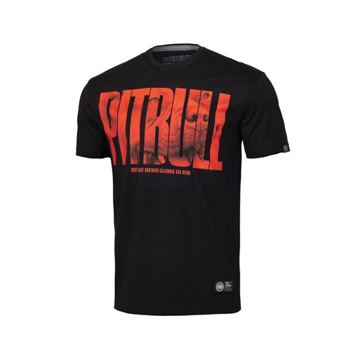 T-shirt męski Pitbull z bawełny z krótkim rękawem