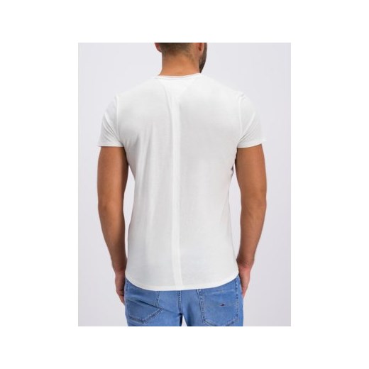 T-shirt męski Tommy Jeans biały na jesień
