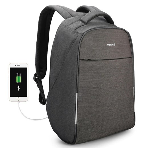 Plecak Tigernu na laptopa 15,6" T-B3286 z USB Kolor: grafitowy Tigernu inBag