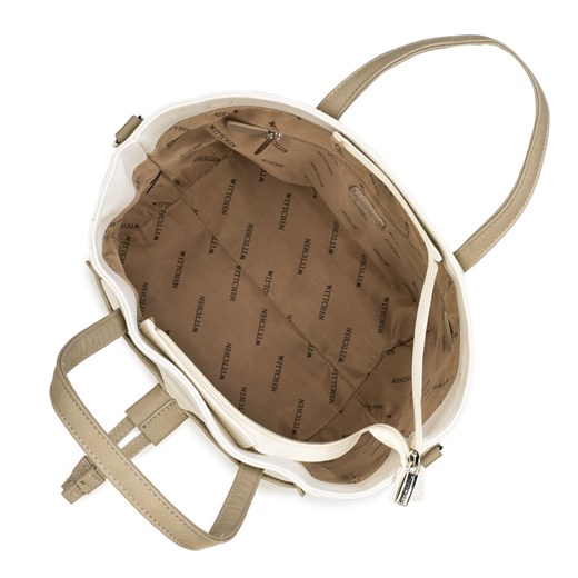Shopper bag Wittchen bez dodatków elegancka matowa na ramię mieszcząca a6