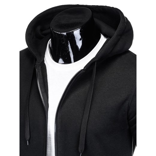 Bluza męska rozpinana z kapturem 895B - czarna Edoti.com XXL