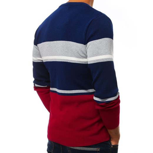 Sweter męski Dstreet w stylu młodzieżowym wielokolorowy wełniany