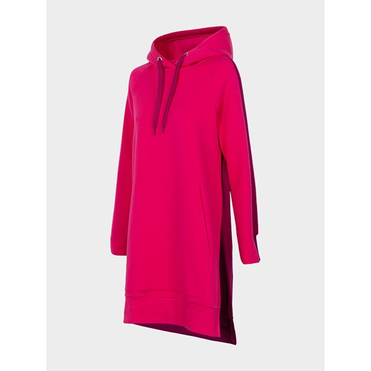 Bluza damska z rozcięciami po bokach BLD702 - różowy XXS/XS 4F