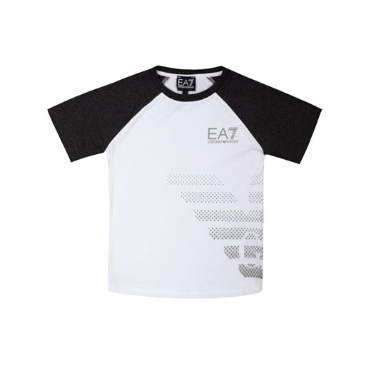 T-shirt chłopięce biały Emporio Armani z krótkimi rękawami