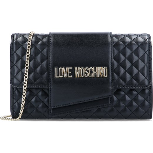 Kopertówka Love Moschino elegancka pikowana czarna mała