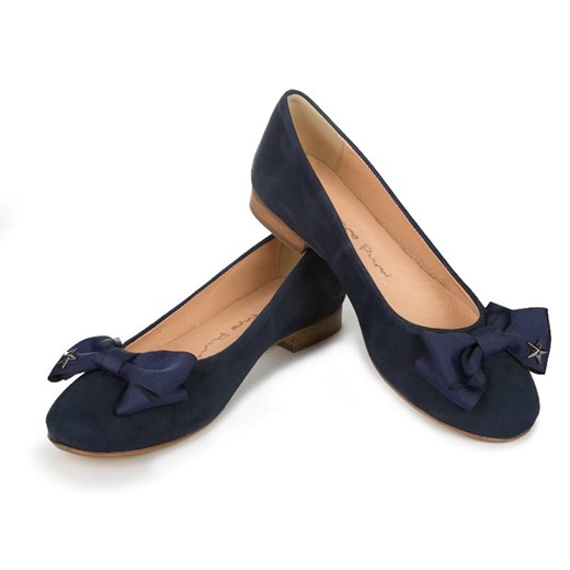 Lafemmeshoes balerinki na płaskiej podeszwie zamszowe