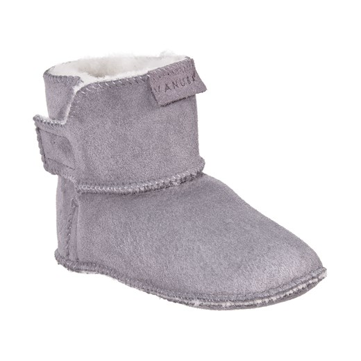 Buty zimowe dziecięce Vanuba skórzane na rzepy emu