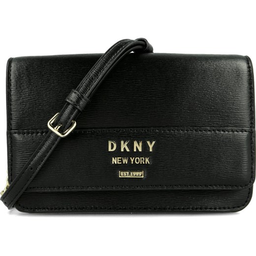 Kopertówka Dkny elegancka skórzana na ramię bez dodatków