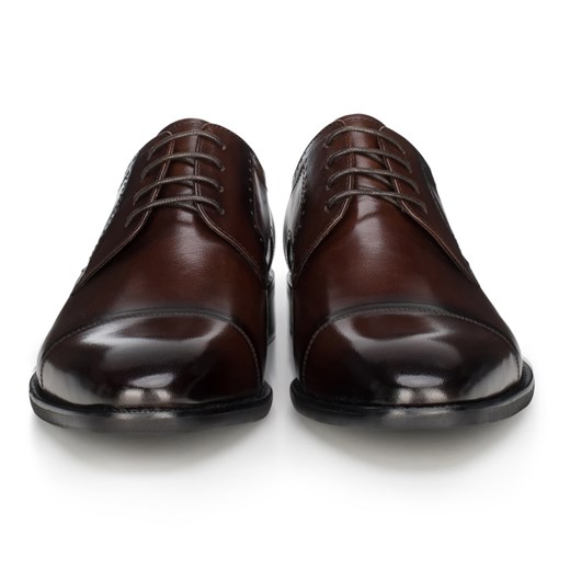 Buty eleganckie męskie Wittchen wiązane na jesień skórzane