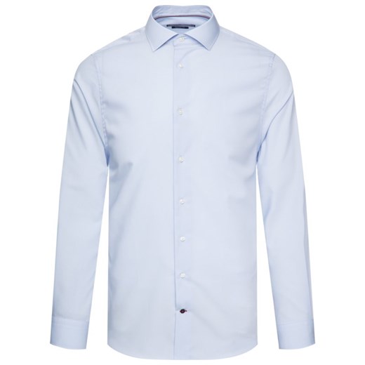 Koszula męska Tommy Hilfiger elegancka niebieska z długim rękawem