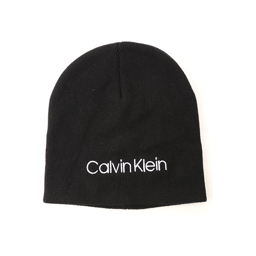 Calvin Klein Czapka dla Mężczyzn Na Wyprzedaży, czarny, Bawełna, 2019