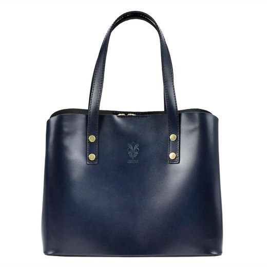 Shopper bag Florence elegancka matowa ze skóry