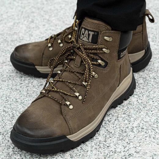 Buty zimowe męskie Caterpillar sznurowane z tworzywa sztucznego casual