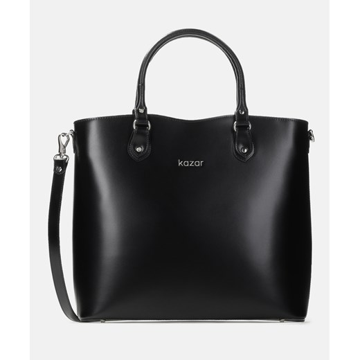 Shopper bag Kazar bez dodatków duża glamour do ręki