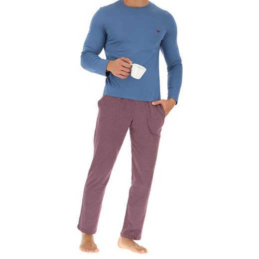 Emporio Armani Piżama dla Mężczyzn Na Wyprzedaży, papier cukrowy, Bawełna, 2019, M S