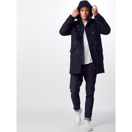 Płaszcz męski Indicode Jeans bez wzorów z wełny
