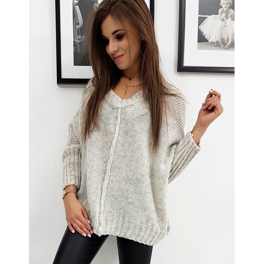 Sweter damski Dstreet z dekoltem v casual