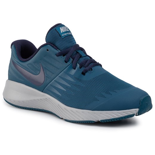 Buty sportowe damskie niebieskie Nike air force bez wzorów